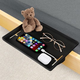 TUAKIMCE Hanging Bedside Table with Drawers, Bedside Table with Cup and Cable Holder for Beds and Bunk Beds, Children's Room and Bedrooms (Iron Containing)