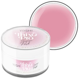 Yoshi Gel Nails 50 ml - Self-Levelling Manicure UV Gel - Professional Gel Nails - Builder Gel for Nails - Builder Gel for Nail Extensions - Gel for Gel Nails UV and LED - Pink