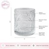 Kate Aspen 24PCS 10 oz. Ribbed Retro Arch Floral Clear