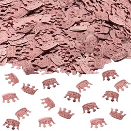 Crown Confetti,Diyxisk 30g Table Decorations,Baby Shower,Diy Birthday Wedding Party,Biodegradable (Rose Gold)