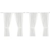 IKEA Ritva 401.119.92 White Curtain Set, 2 Panels with Tie-Backs