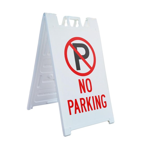 A-Frame Sidewalk No Parking 24" x 36" Double Sided A-Frame