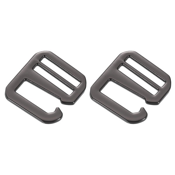 sourcing map 2Pcs G-Hook Webbing Buckles, 38mm Inner Length Flat