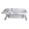 Bañera Plegable Portátil Kiddos Bebé con Cojín, Termómetro y Orejas