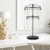 iDavosic.ly 2 Tier Rotating Necklace Holder Stand with 42 Hooks,