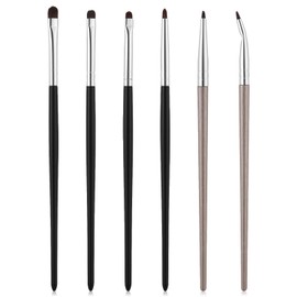 6 PCS Small Eyeshadow Brushes, Eye Makeup Brush Sets, Mini Smudge Brush for Eyeliner for Creasing Eye Makeup, Gel, Cream Liquid Concealer, Highlighter, Eyeliner Blending, Detail Brushes