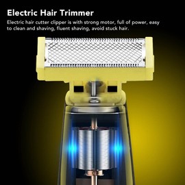 Electric Razor for Men, Shaver Full Body Washable Razors, Men's Wet and Dry Patch Razors Rechargeable Leg Hair Face Electric Shaver with Trimmer, Beard Trimmer Electric Razors