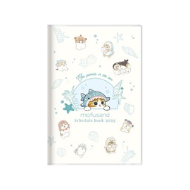 Sunstar Stationery mofusand 2025 Monthly Notebook, B7, Whale Shark Nyan S2958520