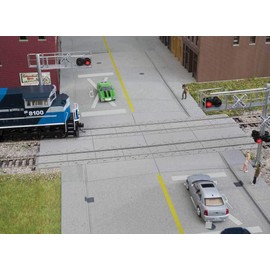 Walthers Cornerstone HO Scale Detail Kit Modern Concrete Grade Crossing