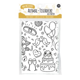 JEKA Coloring Paper Tablecloth Wedding Coloring Pictures Wedding Coloring Wedding Decoration for Wedding Activities for Kids