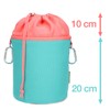 trendfinding Canvas Fabric Clothes Peg Bag with 2 Carabiner Hooks