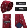 Michi Kolondon Brand Necktie, 100% Silk, Jacquard Woven Crest, Coat