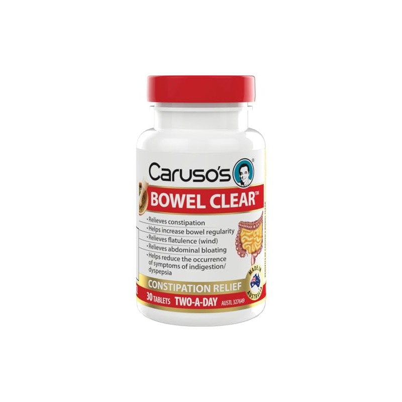 Caruso's Natural Health Bowel Clear 30 Tablets