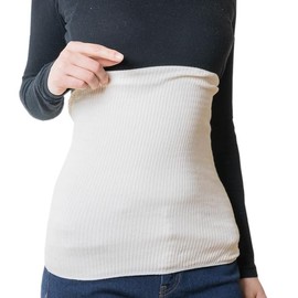 Bedrock Bath Cotton Rib Type Belly Wrap Waist Warmer Beige (L) 3512-B-F