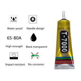 YiJieWZT B-7000 110ml Super, Glass,Fabric,Craft, Adhesive,Puzzle, Glue Suitable for Repair Multipurpose High Performance Industrial Glue Semi Fluid Black Adhesive (110ML,1PACK)
