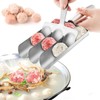 Quixotical Kitchen Meatball Maker, Stainless Steel Triple Meatball Maker, Manual