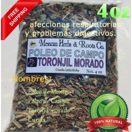 Mexican Herbs Poleo, Poleo de Monte, Poleo de Campo, Toronjil morado, cordoncillo 4oz