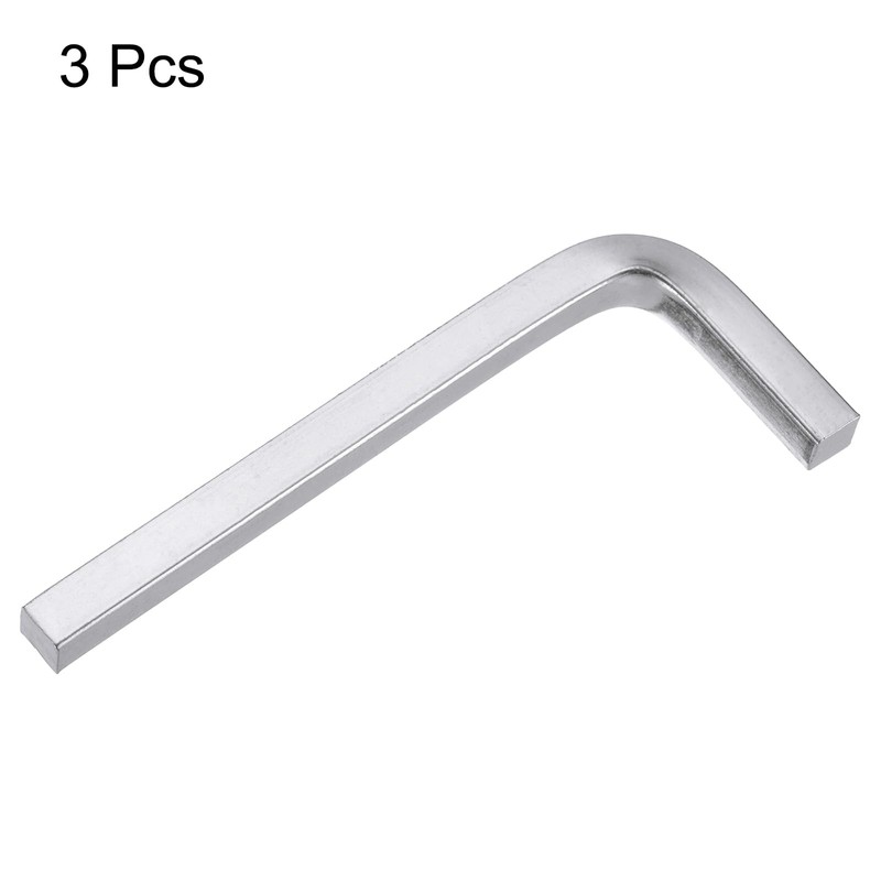 HARFINGTON 3pcs L-Shaped Square Head Wrench 8mm CR-V L-Key 4