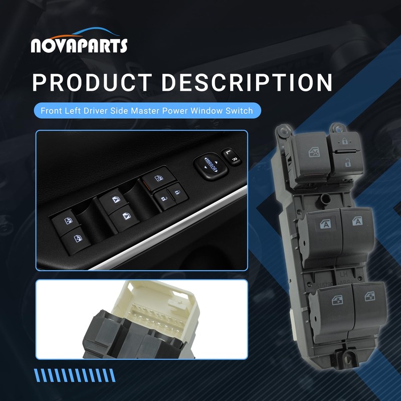 NOVAPARTS Front Left Driver Side Master Power Window Switch 84820-06120