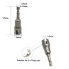 Yoliko 1/4" Wing Nut Driver Wing Nut Drill Bit Socket
