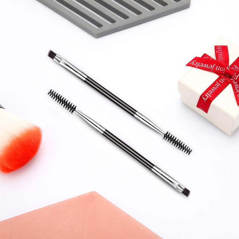 12 Packs Eyebrow Spoolie Brush and Angled Brow Brush, Multi-functional