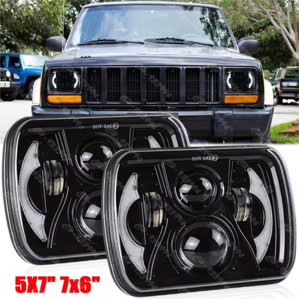 Unbranded For Jeep Cherokee XJ 1984-2001 Wrangler YJ 1986-1995 5x7"