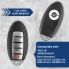 Llave De Presencia Repuesto Nissan Rogue 5 Botones 2017-2020 Negro