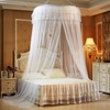 Breathable Round Canopy Lace Princess Style Mosquito Net Bed Curtain