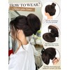 ONETIDE Hair Bun with Comb Clip in Short Straight Drawstring