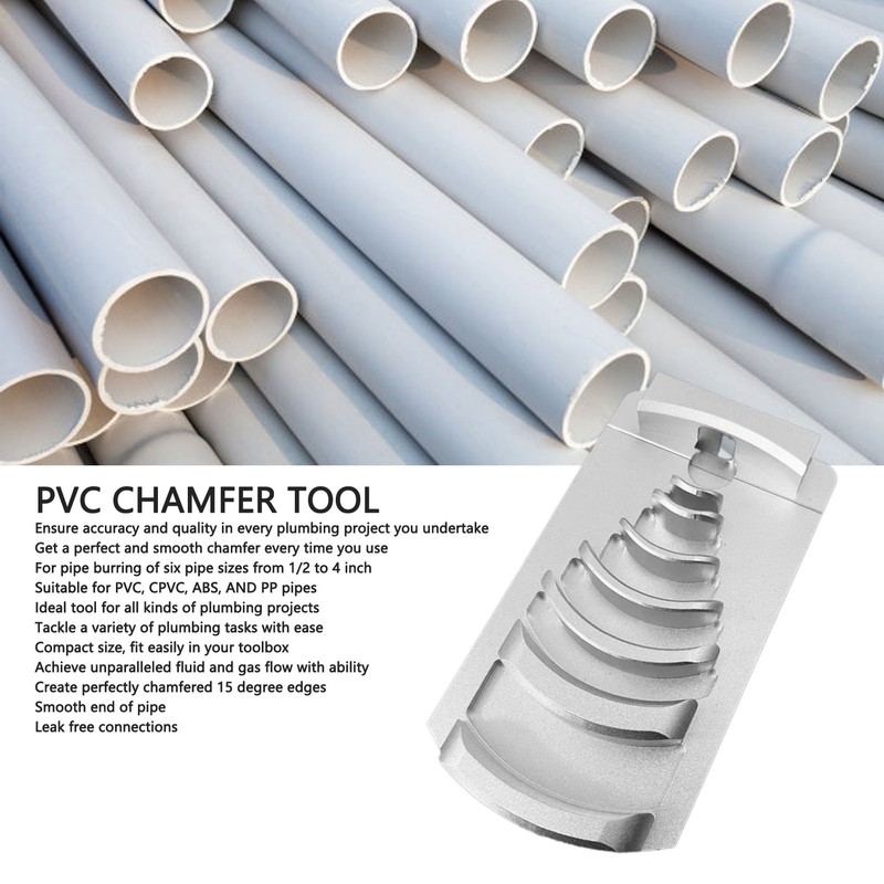 PVC Pipe Deburring Tool Rigid Professional for 1/2in 1 1/4in