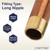 'Brass Fitting Nipple x 3/4 NPT Male