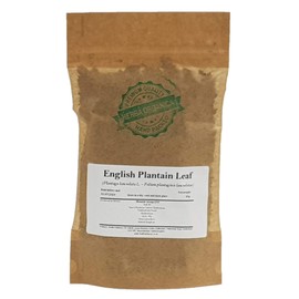 English Plantain Leaf - Plantago Lanceolata L # Herba Organica # Ribleaf, Ribwort Plantain, Narrowleaf Plantain (50g)