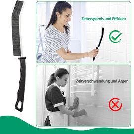 FLYSAVVY Fugenbürste 8 Stück Reinigungsbürste Bürste Spaltreinigungsbürste Hartborsten Eckenreinigungsbürste Cleaning Brush Mini Bürste für Küche,Bad,WC,Fenster,Tür,Rille fliesenböden