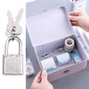 10pcs Mini Luggage Locks Small Padlock with Keys Diary Padlock