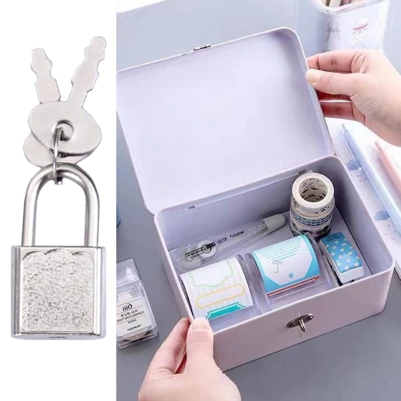 10pcs Mini Luggage Locks Small Padlock with Keys Diary Padlock