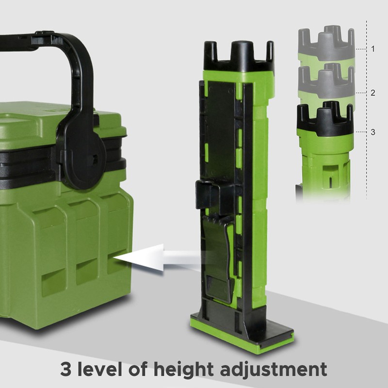 Fishing Rod Stand Tube with Adjustable Height for Fishing Box