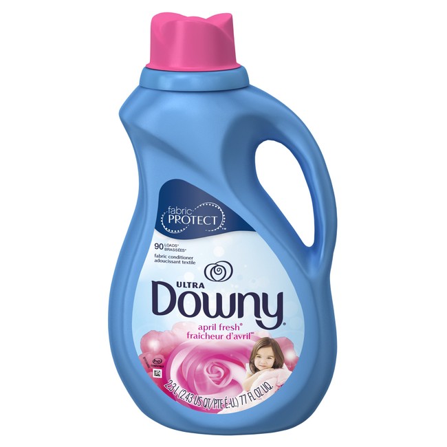 Downy Ultra Liquid Fabric Softener, April Fresh Scent, 2.3 L (90 Loads)