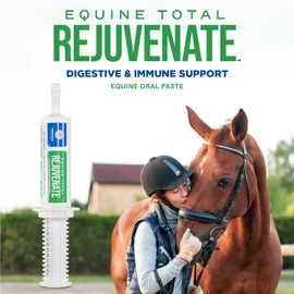 Equine Total Rejuvenate Equine Oral Paste (60g Oral Syringe, Pack of 1) Digestive and Immune Support for Horses - Horse Supplements for Digestion- Absorbs and Eliminates Pathogenic Bacteria