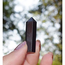 Reiki Healing Energy Charged Small Black Tourmaline Gemstone Crystal Point