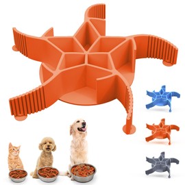 XUEPETT Dog Bowl Slow Feeder Insert, Silicone Slow Feeding Dog Bowl, Slow Eating Dog Bowl Fits Large and Small Breed, Slow Dog Feeder Bowl Insert Compatible with Regular and Elevated Dog Bowls