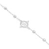 JOYARIS Pulsera Ajustable Nudo Bruja Bolitas Diamantadas Plata 925
