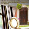 Zonon 1-1/8" W x 35.43' L Spring Bronze Weather Stripping