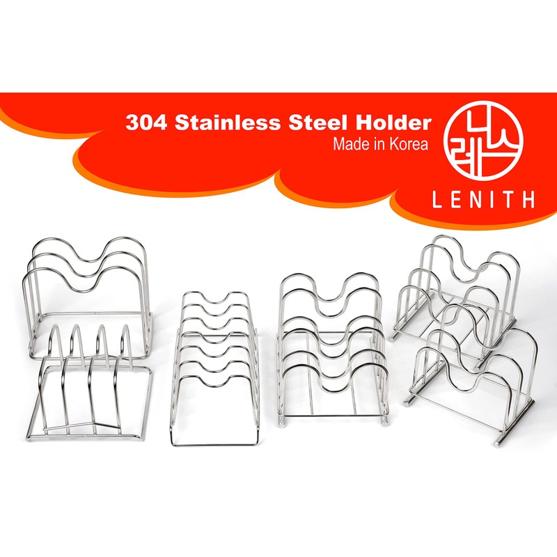 LENITH Stainless Steel Wire Cutting Board Holder, Cutting Board Rack