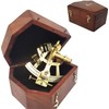 Nautical Marine Navigation Antique Navigation Sextant With Solid Wooden Box