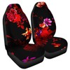 Howilath Car Seat Cover Universal Red Hibiscus Flowers Print Hippie