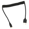 HD Multimedia Interface Cable Spring Retractable A Male to D