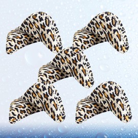 FOMIYES 5pairs Thicken Insoles for High-heels Leopard Pattern Forefoot Pads Comfortable Shoe Inserts Cushion Prevent Heel Slippage Suitable for Men and Women