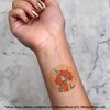 4 x 'Cute Clown Girl' Temporary Tattoos - Water Resistant,