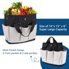 Garden Tool Bag, Gardening Tote with 8 Deep Pockets, Canvas