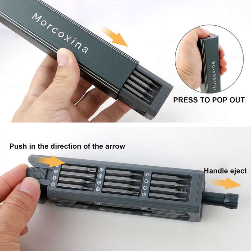 Morcoxina Precision Screwdriver Set, 46 in 1 Mini Screwdrivers, Screwdriver